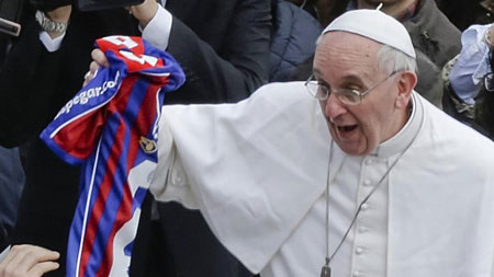 El Papa Francisco es un fiel seguidor del San Lorenzo de la Primera División de Argentina