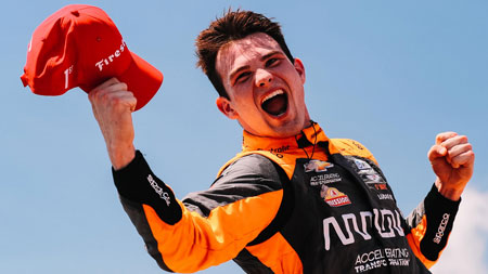 Patricio O'Ward logró el primer lugar en Gran Premio de Alabama