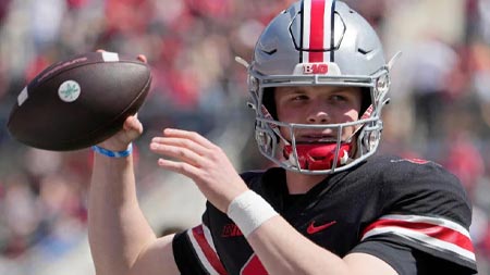 Pronósticos del futbol americano universitario: Kyle Mccord mariscal de campo de Ohio State Buckeyes para el Cotton Bowl 2023