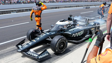 Pronósticos de la Indycar | Patricio OWard quedó fuera del Indy500 tras chocar